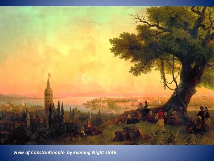 View of Constantinople by Evening Night 1846