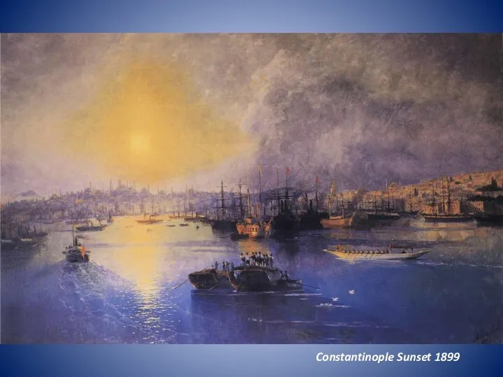 Constantinople Sunset 1899