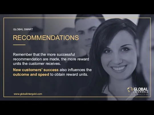 Remember that the more successful recommendation are made, the more