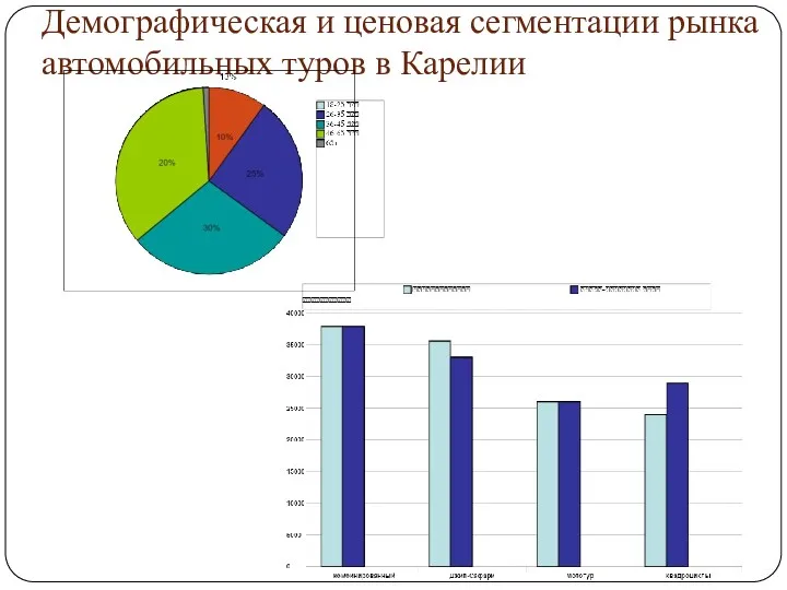 Демографическая и ценовая сегментации рынка автомобильных туров в Карелии