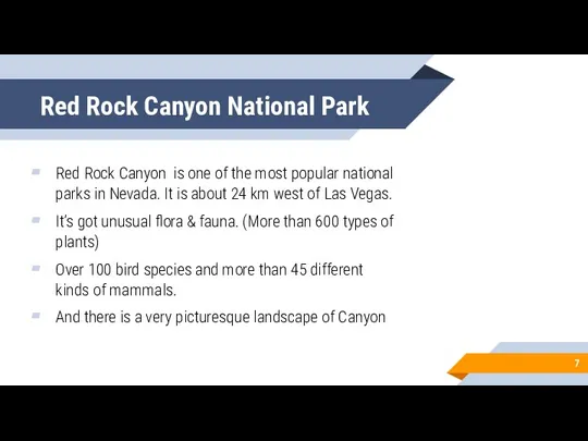 Red Rock Canyon National Park Red Rock Canyon is one