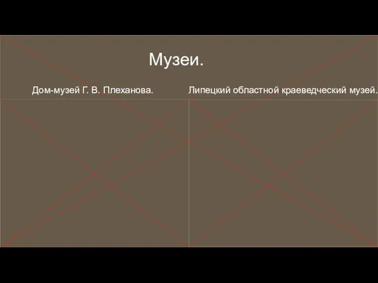 Дом-музей Г. В. Плеханова. Липецкий областной краеведческий музей. Музеи.