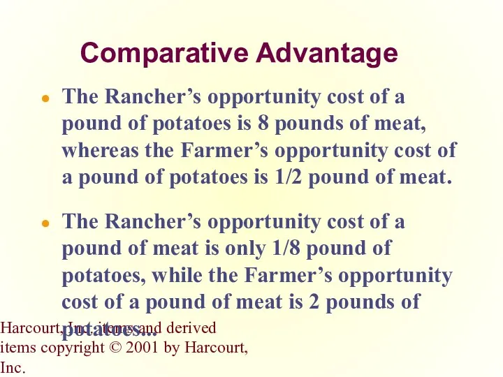 Harcourt, Inc. items and derived items copyright © 2001 by