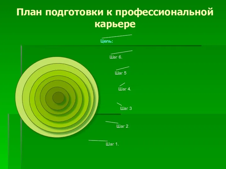 План подготовки к профессиональной карьере