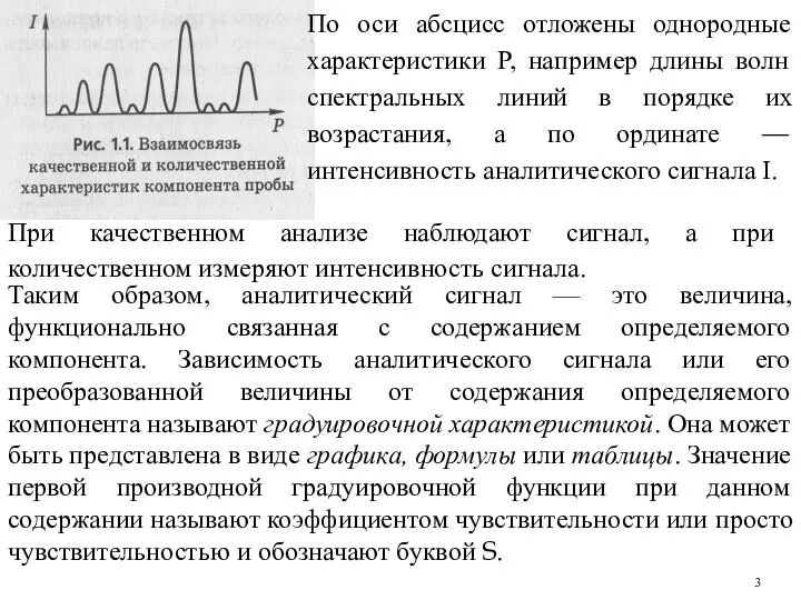 По оси абсцисс отложены однородные характеристики Р, например длины волн