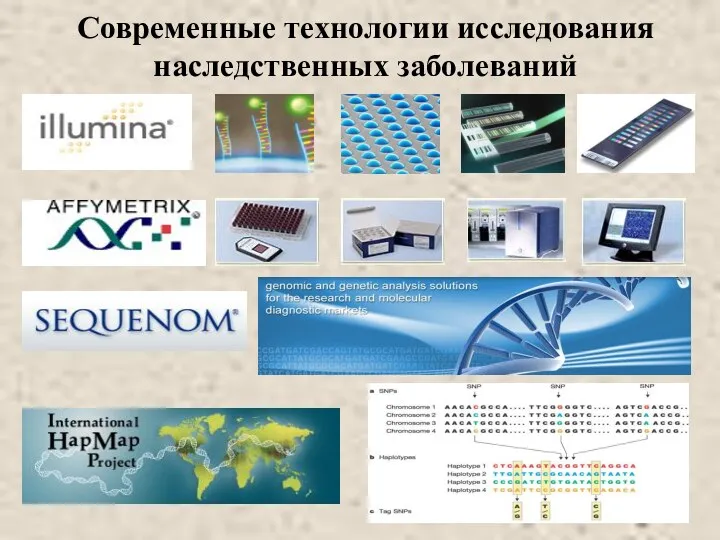 Современные технологии исследования наследственных заболеваний