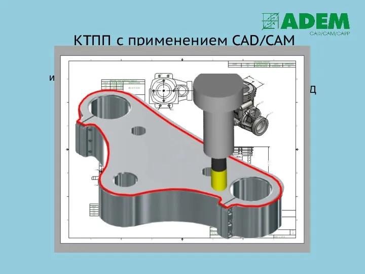 КТПП с применением CAD/CAM Подготовка и передача геометрии в СAM Моделирование 3D геометрии