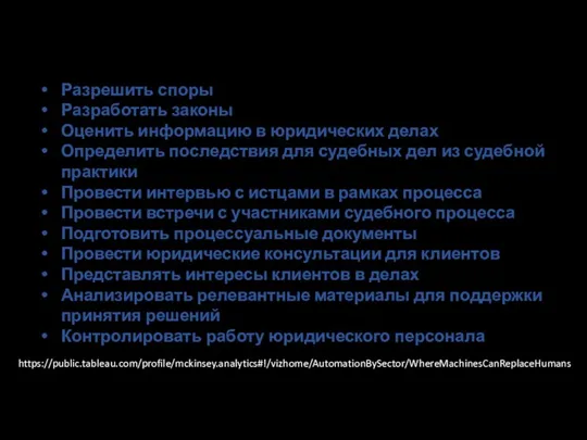 Разрешить споры Разработать законы Оценить информацию в юридических делах Определить