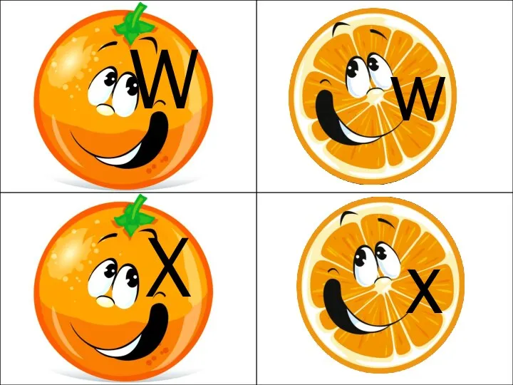 W X w x
