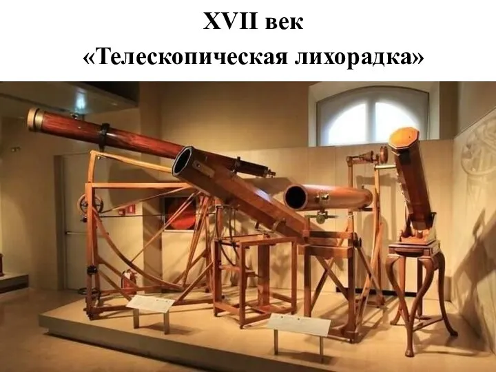 XVII век «Телескопическая лихорадка»