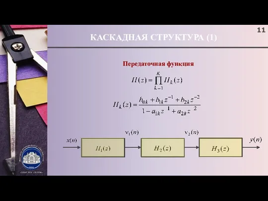 КАСКАДНАЯ СТРУКТУРА (1) Передаточная функция