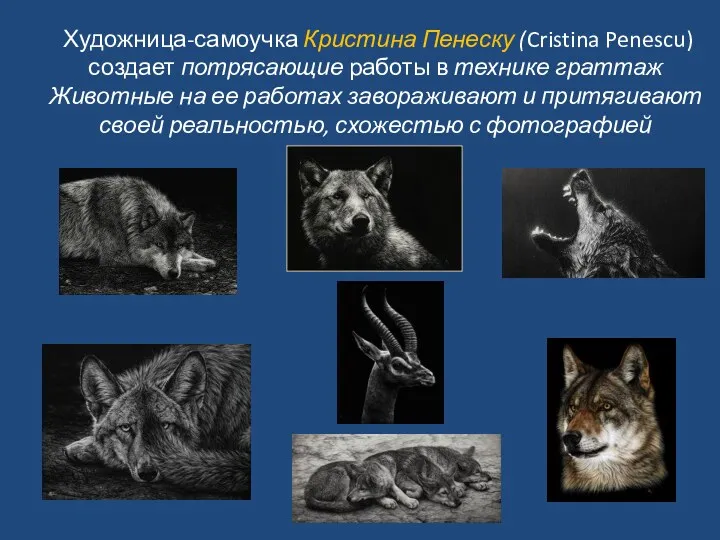 Художница-самоучка Кристина Пенеску (Cristina Penescu) создает потрясающие работы в технике