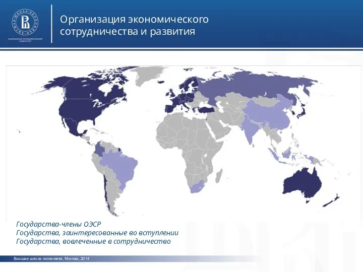 Высшая школа экономики, Москва, 2014 Организация экономического сотрудничества и развития