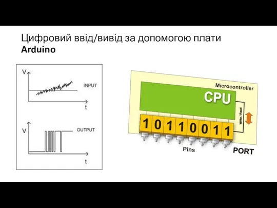 Цифровий ввід/вивід за допомогою плати Arduino