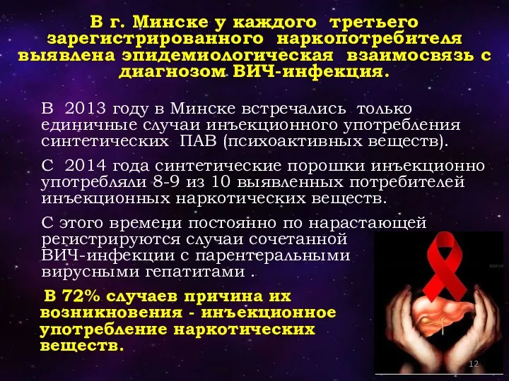 В 2013 году в Минске встречались только единичные случаи инъекционного