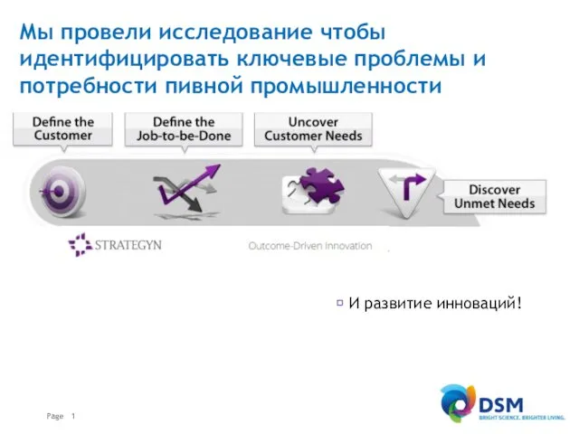 Мы провели исследование чтобы идентифицировать ключевые проблемы и потребности пивной промышленности ? И развитие инноваций!