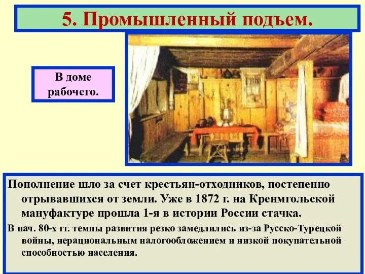 В доме рабочего. 5. Промышленный подъем. Пополнение шло за счет