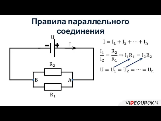 Правила параллельного соединения