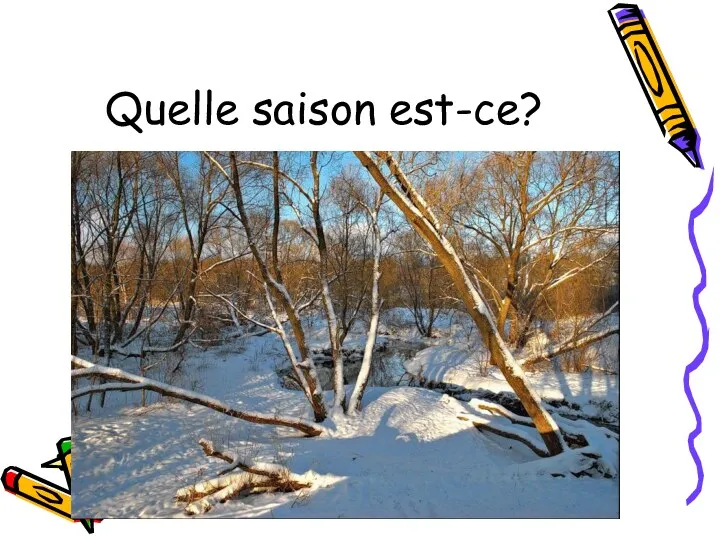 Quelle saison est-ce?