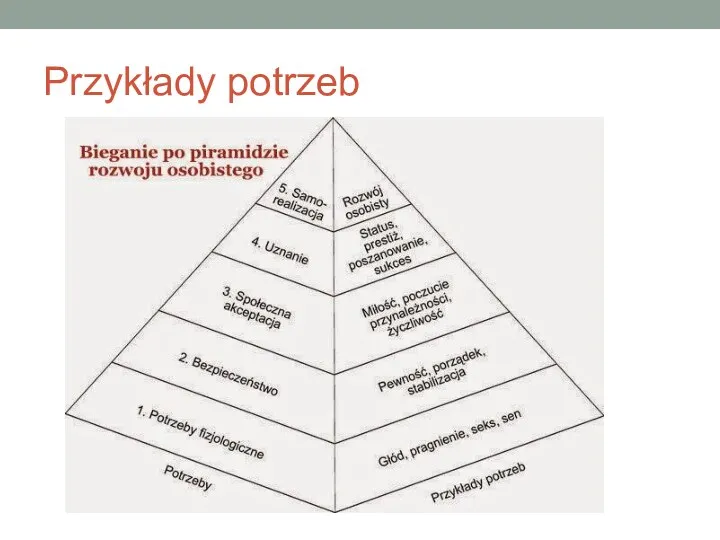 Przykłady potrzeb