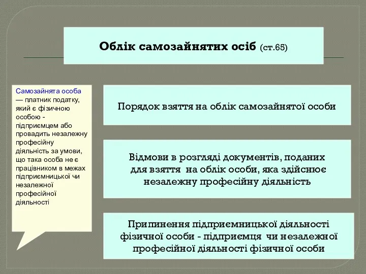 Самозайнята особа — платник податку, який є фізичною особою -