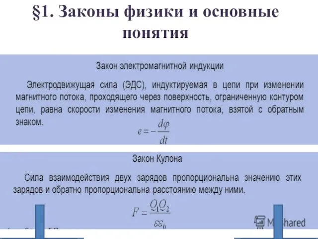 §1. Законы физики и основные понятия