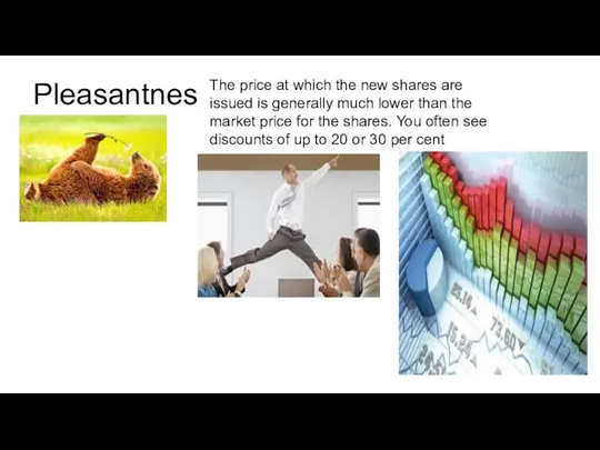 Pleasantness: The price at which the new shares are issued