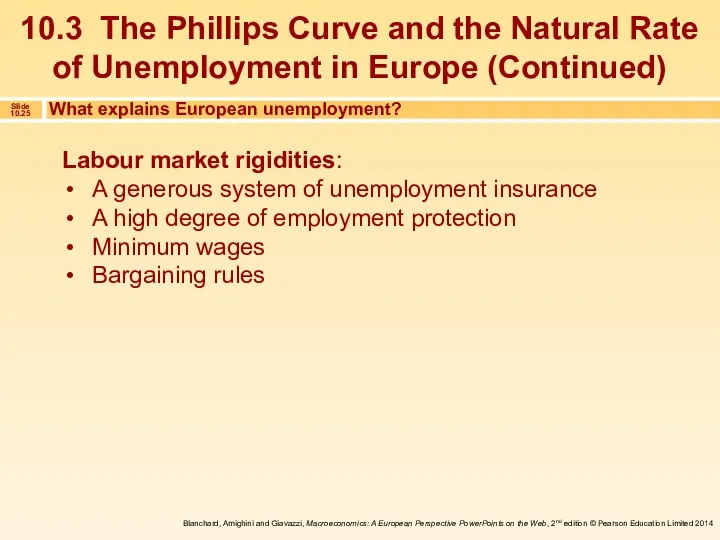 What explains European unemployment? Labour market rigidities: A generous system of unemployment insurance