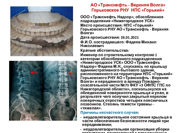 АО «Транснефть - Верхняя Волга» Горьковское РНУ НПС «Горький» ООО