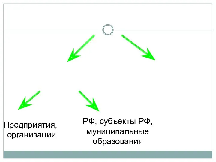 РФ, субъекты РФ, муниципальные образования Предприятия, организации