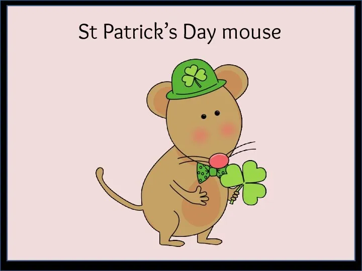 St Patrick’s Day mouse