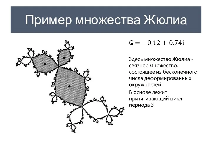 Пример множества Жюлиа