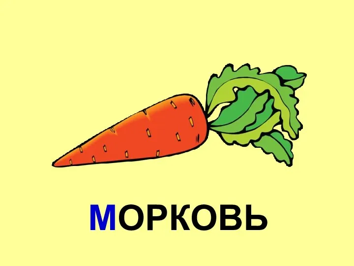 МОРКОВЬ