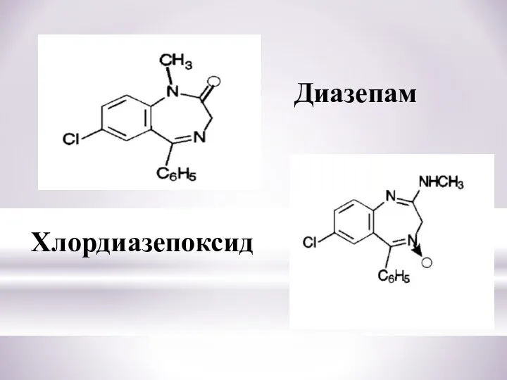 Хлордиазепоксид Диазепам