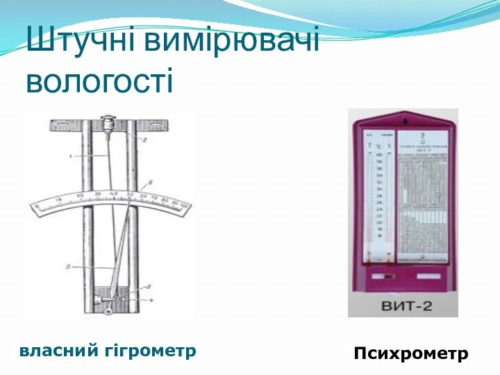 Штучні вимірювачі вологості власний гігрометр Психрометр