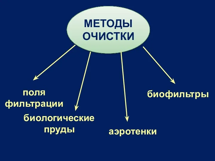 МЕТОДЫ ОЧИСТКИ поля фильтрации биологические пруды аэротенки биофильтры