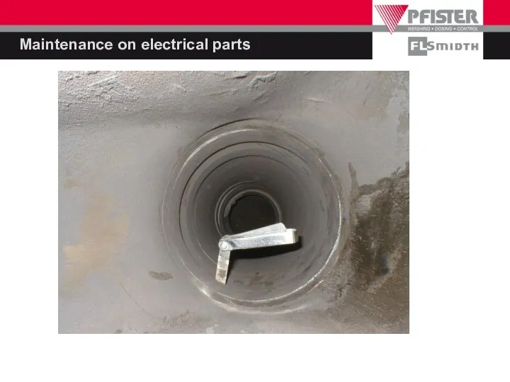 Maintenance on electrical parts