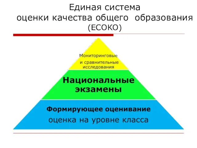 Единая система оценки качества общего образования (ЕСОКО)