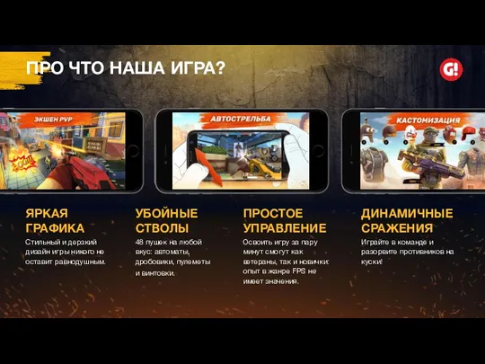 ПРО ЧТО НАША ИГРА? ПРОСТОЕ УПРАВЛЕНИЕ Освоить игру за пару