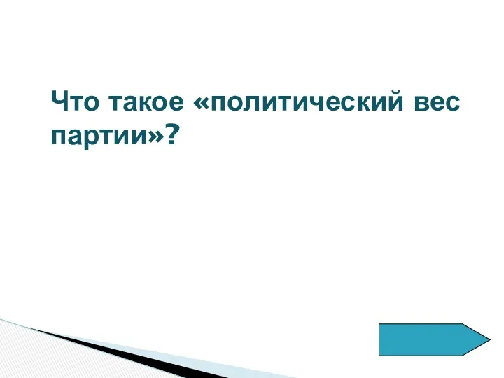 Что такое «политический вес партии»?