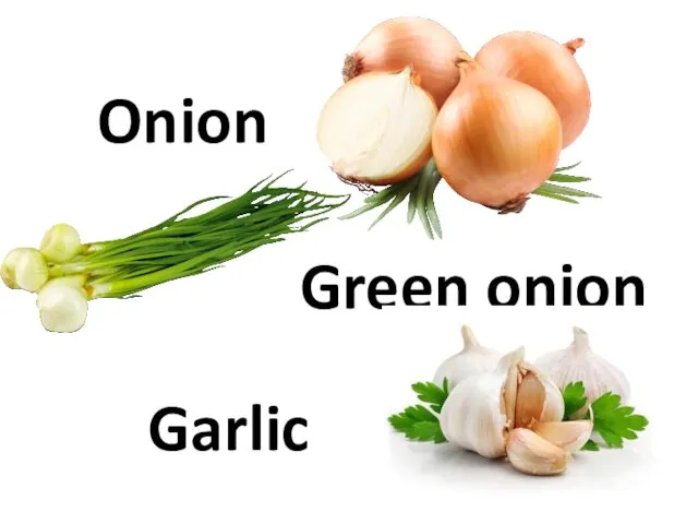 Onion Green onion Garlic