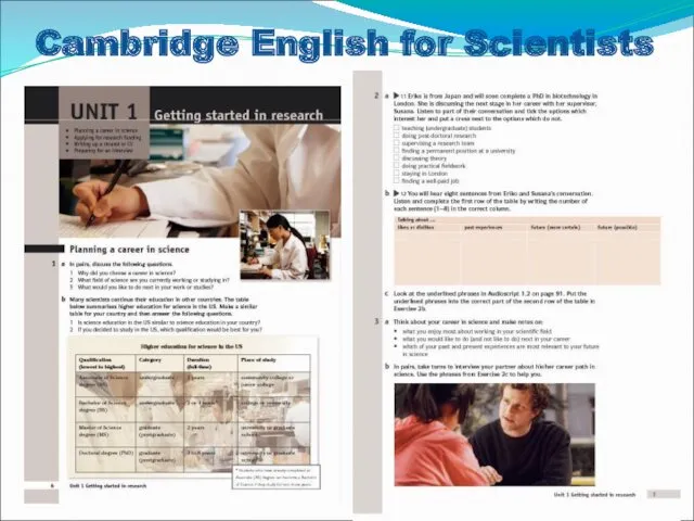 Cambridge English for Scientists