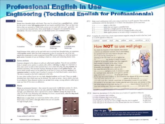 Professional English in Use Engineering (Technical English for Professionals)