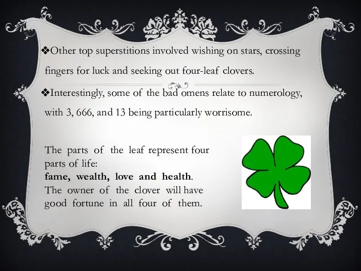 Other top superstitions involved wishing on stars, crossing fingers for