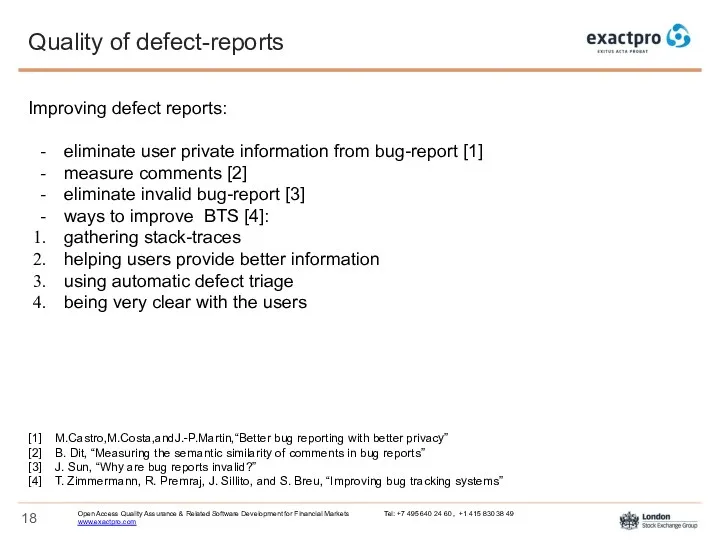Improving defect reports: eliminate user private information from bug-report [1]