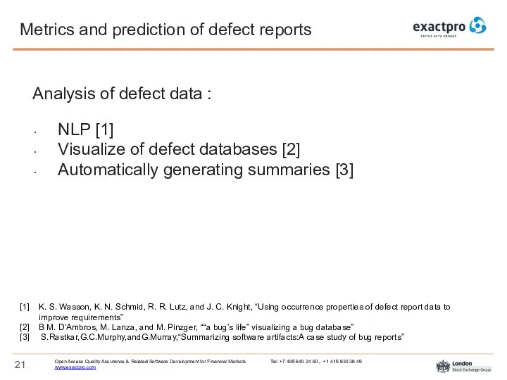 Analysis of defect data : NLP [1] Visualize of defect