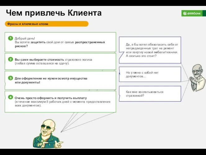 Чем привлечь Клиента Да, я бы хотел обезопасить себя от