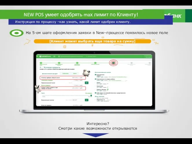 NEW POS умеет одобрять maх лимит по Клиенту! Инструкция по