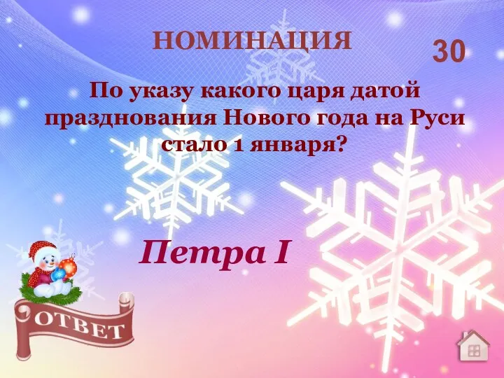 По указу какого царя датой празднования Нового года на Руси