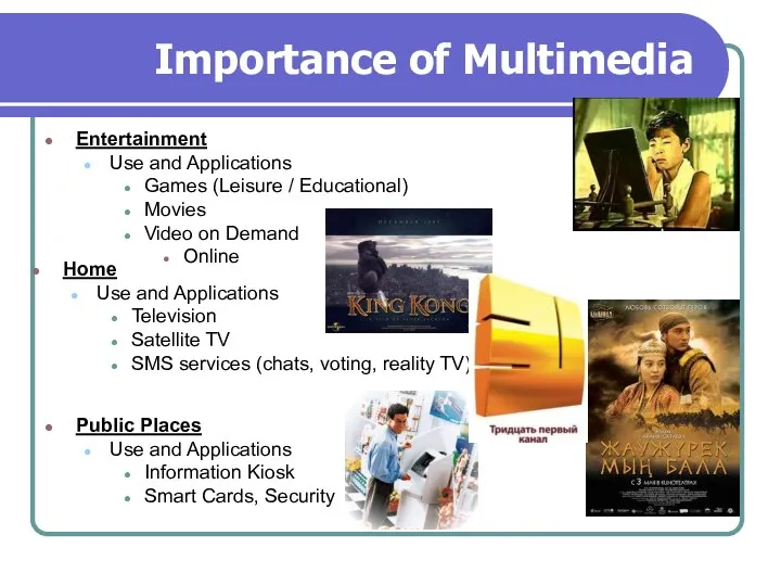 Importance of Multimedia Entertainment Use and Applications Games (Leisure /